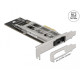Подвижна стойка Delock PCI Express Card за 1 x M.2 NMVe SSD, Нисък профил Подвижна стойка Delock PCI Express Card за 1 x M.2 NMVe SSD, Нисък профил