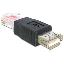 Delock Adapter USB female > RJ45 male Delock Adapter USB female > RJ45 male