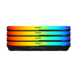 Памет Kingston FURY Beast Black RGB 64GB(4x16GB) DDR4 3200MHz CL16