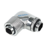 Alphacool 13/10 compression fitting 90° revolvable G1/4, Chrome Alphacool 13/10 compression fitting 90° revolvable G1/4, Chrome