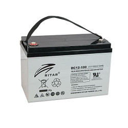 Lead Battery AGM Deep Cycle for solar systems RITAR (DC12-100)12V/100Ah -328 /172/219mm F12/M8 RITAR Lead Battery AGM Deep Cycle for solar systems RITAR (DC12-100)12V/100Ah -328 /172/219mm F12/M8 RITAR