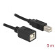 Кабел Delock USB-B мъжко - USB-B женско, 5 м, USB2.0