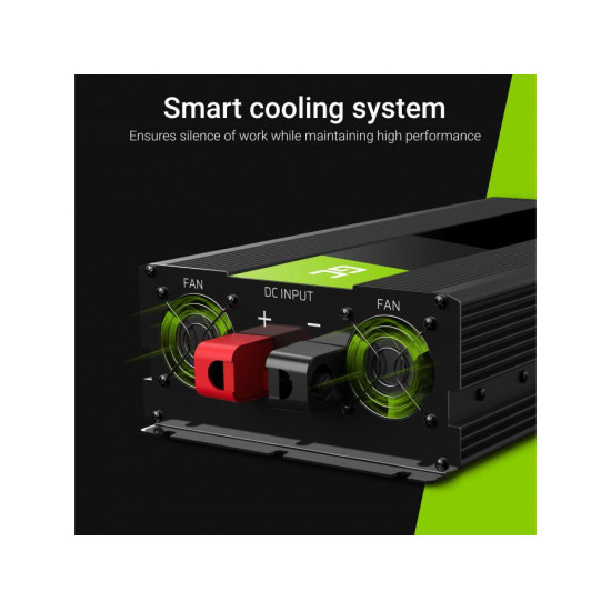 Инвертор GREEN CELL, 24/220V, DC/AC, 2000W/4000W, Модифицирана синусоида Инвертор GREEN CELL, 24/220V, DC/AC, 2000W/4000W, Модифицирана синусоида