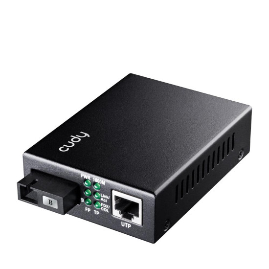 Cudy Media Converter MC100GSB-20B, SC fiber port, RJ-45, 20 km Cudy Media Converter MC100GSB-20B, SC fiber port, RJ-45, 20 km