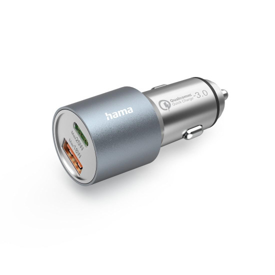 HAMA Бързо зарядно за кола, 1x USB-C PD, 1x USB-A QC, 38 W, 201639 HAMA Бързо зарядно за кола, 1x USB-C PD, 1x USB-A QC, 38 W, 201639