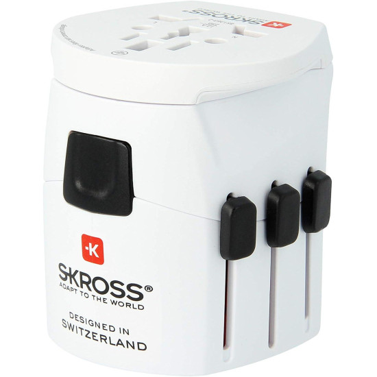 Адаптер SKROSS PRO Light 1.103165, World, Бял Адаптер SKROSS PRO Light 1.103165, World, Бял
