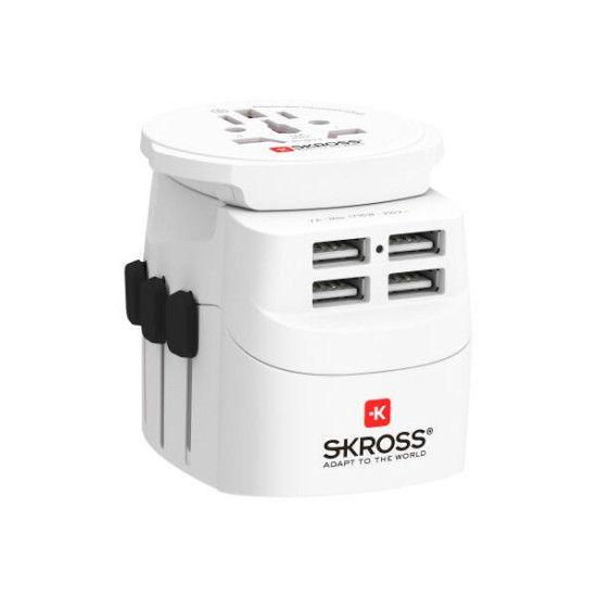 World Adapter SKROSS PRO Light 4 x USB-A, 1.302471 World Adapter SKROSS PRO Light 4 x USB-A, 1.302471