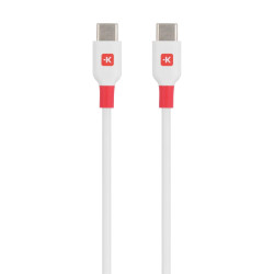 Кабел Skross, USB-C - USB-C 2.0 мъжко, 2.0 м, Бял