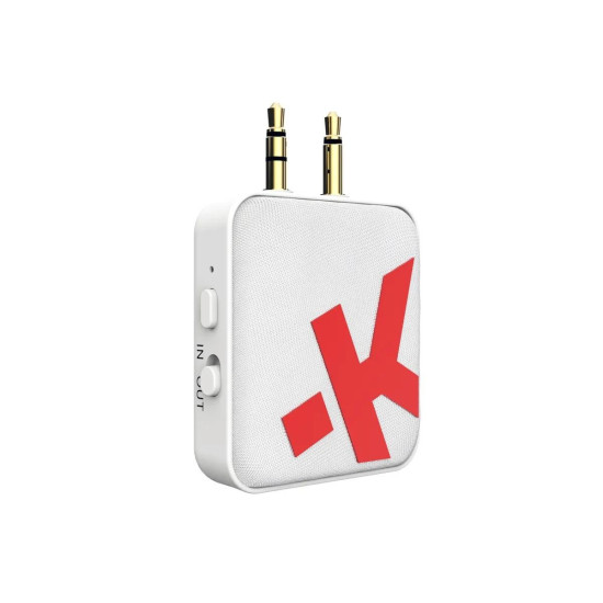 Аудио адаптер Skross, 3.5 mm jack към Bluetooth, Бял Аудио адаптер Skross, 3.5 mm jack към Bluetooth, Бял