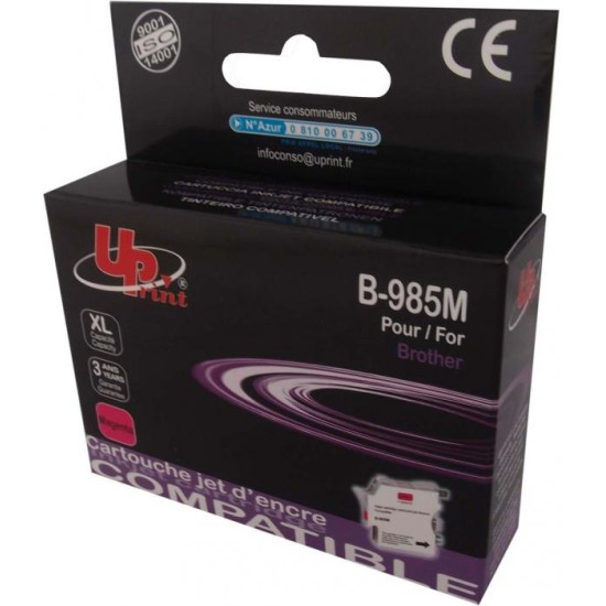 Ink cartridge UPRINT LC985, BROTHER, Magenta Ink cartridge UPRINT LC985, BROTHER, Magenta