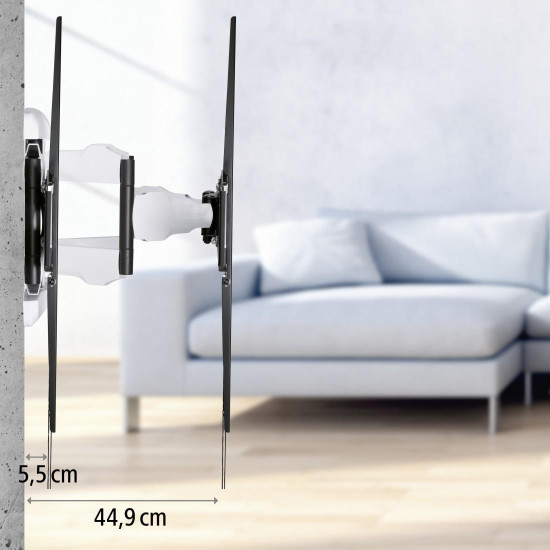 Hama TV Wall Bracket, Swivel, Tilt, Pull-out, 229 cm (90 Hama TV Wall Bracket, Swivel, Tilt, Pull-out, 229 cm (90