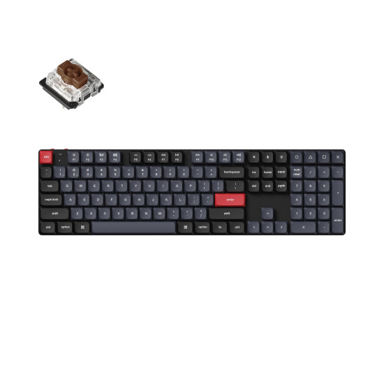 Геймърска механична клавиатура Keychron K5 Pro QMK/VIA Full-Size Low-Profile Gateron(Hot Swappable) Brown Switches RGB Backlight Геймърска механична клавиатура Keychron K5 Pro QMK/VIA Full-Size Low-Profile Gateron(Hot Swappable) Brown Switches RGB Backlight