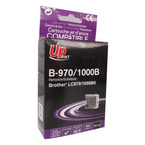 Ink cartridge UPRINT LC970, BROTHER, Black Ink cartridge UPRINT LC970, BROTHER, Black