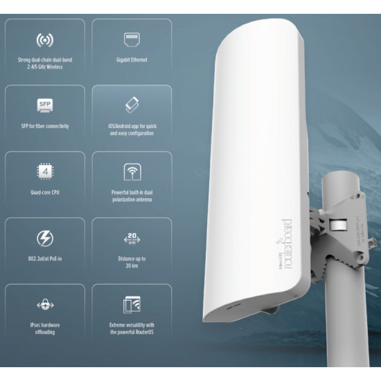 Mikrotik mANTBox 52 15s, RBD22UGS-5HPacD2HnD-15S, 2.4/5GHz Mikrotik mANTBox 52 15s, RBD22UGS-5HPacD2HnD-15S, 2.4/5GHz