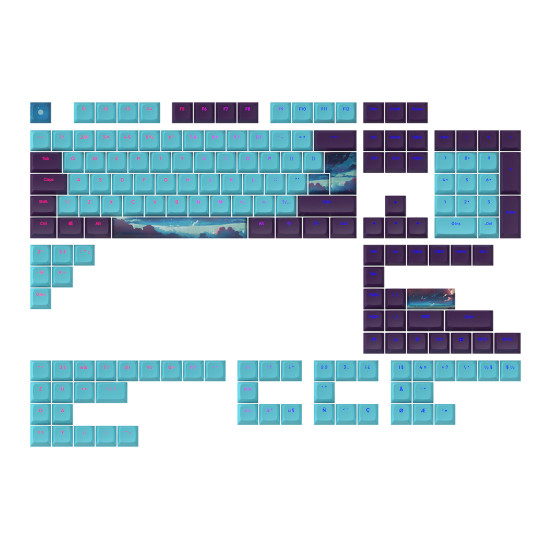 Капачки за механична клавиатура Dark Project - Night Sky за ANSI & ISO Layout Капачки за механична клавиатура Dark Project - Night Sky за ANSI & ISO Layout