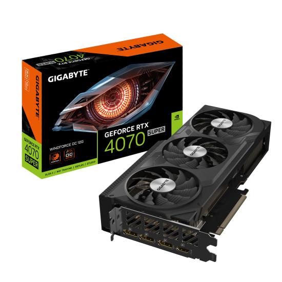 Видео карта GIGABYTE RTX 4070 SUPER WINDFORCE OC 12GB GDDR6X Видео карта GIGABYTE RTX 4070 SUPER WINDFORCE OC 12GB GDDR6X