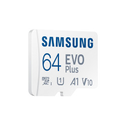 Карта памет Samsung EVO Plus, microSDXC, UHS-I, 64GB, Адаптер
