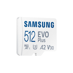 Memory card Samsung EVO Plus microSD Card(2021), 512GB, Adapter Memory card Samsung EVO Plus microSD Card(2021), 512GB, Adapter