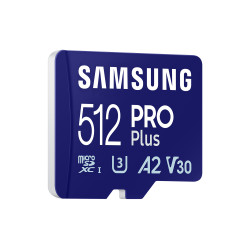 Memory card Samsung PRO Plus microSD Card (2023), 512GB, Adapter Memory card Samsung PRO Plus microSD Card (2023), 512GB, Adapter