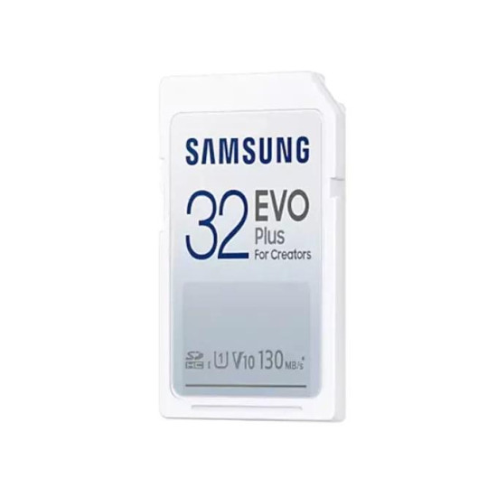 Memory card Samsung EVO Plus SD Card (2021), 32GB, White Memory card Samsung EVO Plus SD Card (2021), 32GB, White
