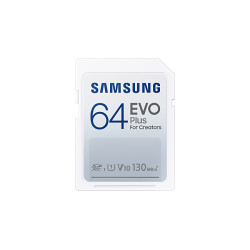 Memory card Samsung EVO Plus SD Card (2021), 64GB, White