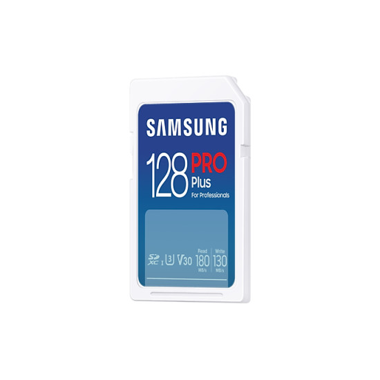 Карта памет Samsung PRO Plus, SD Card, 128GB, Бяла Карта памет Samsung PRO Plus, SD Card, 128GB, Бяла