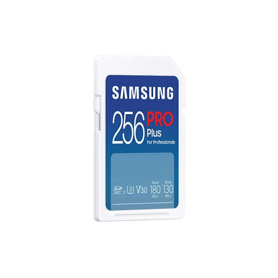 Карта памет Samsung PRO Plus, SD Card, 256GB, Бяла Карта памет Samsung PRO Plus, SD Card, 256GB, Бяла