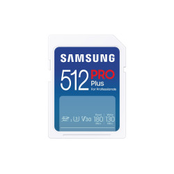Memory card Samsung PRO Plus SD Card (2023), 512GB, White Memory card Samsung PRO Plus SD Card (2023), 512GB, White