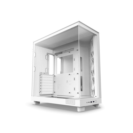 Кутия NZXT H6 Flow RGB Matte White - Middle Tower