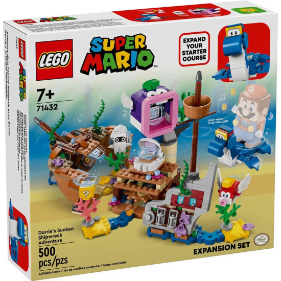 LEGO Super Mario - Dorrie's Sunken Shipwreck Adventure Expansion Set - 71432 LEGO Super Mario - Dorrie's Sunken Shipwreck Adventure Expansion Set - 71432