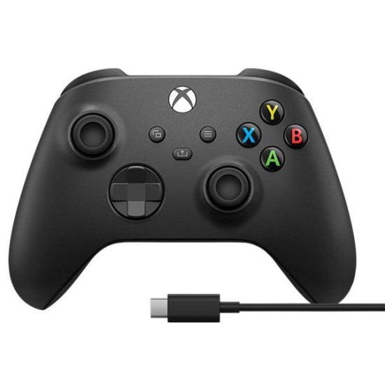 Геймърски контролер Microsoft Xbox + Type-C кабел Black Геймърски контролер Microsoft Xbox + Type-C кабел Black