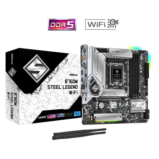 Motherboard ASRock B760M Steel Legend WIFI DDR5 Motherboard ASRock B760M Steel Legend WIFI DDR5