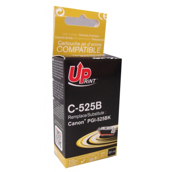 Ink cartridge UPRINT PGI525 CANON, WITH CHIP, Black Ink cartridge UPRINT PGI525 CANON, WITH CHIP, Black