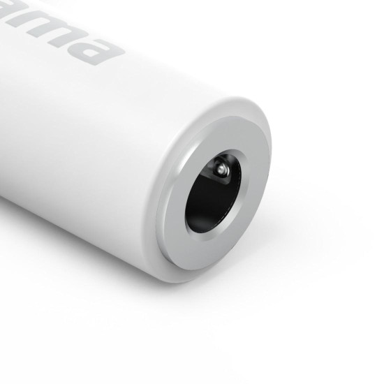 Адаптер HAMA Lightning - 3,5 mm жак, 90°, 201700 Адаптер HAMA Lightning - 3,5 mm жак, 90°, 201700