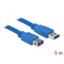 Delock Extension cable USB 3.0 Type-A male > USB 3.0 Type-A female 5 m blue Delock Extension cable USB 3.0 Type-A male > USB 3.0 Type-A female 5 m blue