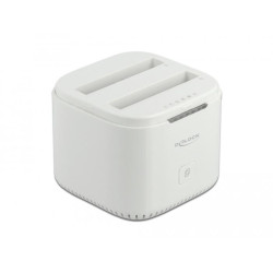 Delock USB Type-C 3.2 Docking Station for 2 x 2.5″ SATA HDD / SSD with Clone Function Delock USB Type-C 3.2 Docking Station for 2 x 2.5″ SATA HDD / SSD with Clone Function