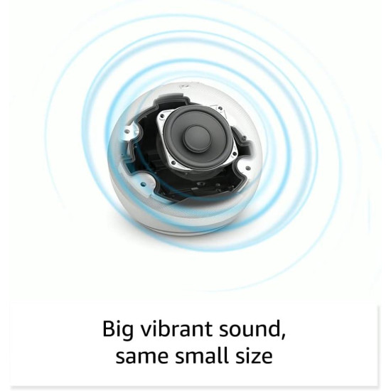 Преносима смарт тонколона Amazon Echo Dot 5 (5th Gen), Alexa, Часовник, Синя Преносима смарт тонколона Amazon Echo Dot 5 (5th Gen), Alexa, Часовник, Синя