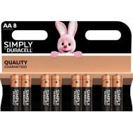 Alkaline batteries LR6 AA  8pk блистер SIMPLY MN1500   DURACELL