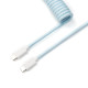 Кабел за клавиатура Keychron Coiled Aviator - Light Blue Кабел за клавиатура Keychron Coiled Aviator - Light Blue