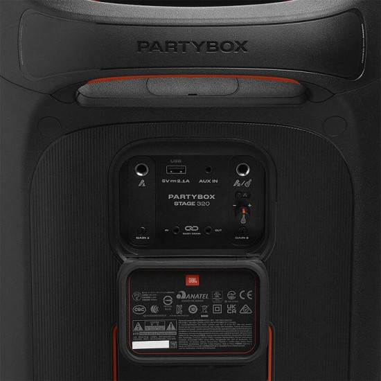 Блутут колона JBL PartyBox Stage 320, 240W, Черна Блутут колона JBL PartyBox Stage 320, 240W, Черна