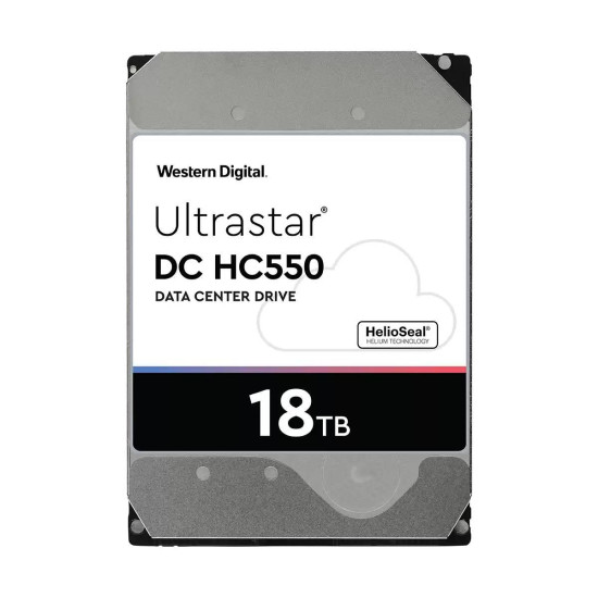 HDD WD Ultrastar DC HC550, 18TB, 7200rpm, 512MB, SATA 3 HDD WD Ultrastar DC HC550, 18TB, 7200rpm, 512MB, SATA 3