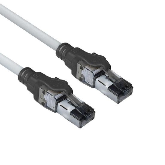 Мрежов пач кабел ACT S/FTP, CAT6A IDC 4PPoE/PoE++100W LZSH, 1.5 m Мрежов пач кабел ACT S/FTP, CAT6A IDC 4PPoE/PoE++100W LZSH, 1.5 m
