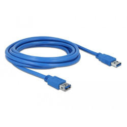 Delock Extension cable USB 3.0 Type-A male > USB 3.0 Type-A female 3 m blue Delock Extension cable USB 3.0 Type-A male > USB 3.0 Type-A female 3 m blue