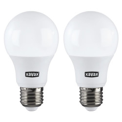 Xavax LED Bulb, E27, 806 lm Replaces 60W, 2 Pcs, 112929
