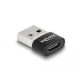 Адаптер Delock, USB 2.0, USB Type-A мъжко - USB Type-C женско, Черен Адаптер Delock, USB 2.0, USB Type-A мъжко - USB Type-C женско, Черен