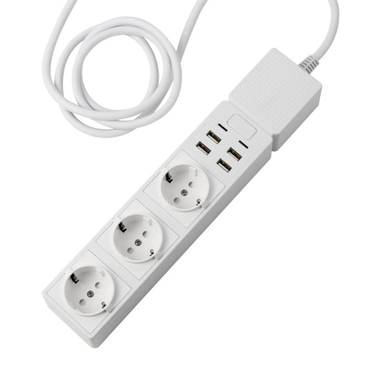 Smart WiFi Indoor Power Strip Edimax SP-1123WT 3 EU type AC Outlet + 4 USB Outputs Smart WiFi Indoor Power Strip Edimax SP-1123WT 3 EU type AC Outlet + 4 USB Outputs