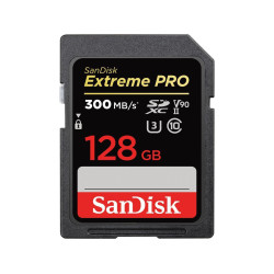 Memory card  SANDISK Extreme PRO SDXC, 128GB, UHS-II, До 300 MB/s
