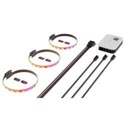 3-Pack RGB Strips HYTE LS10 - 330 mm + NP50