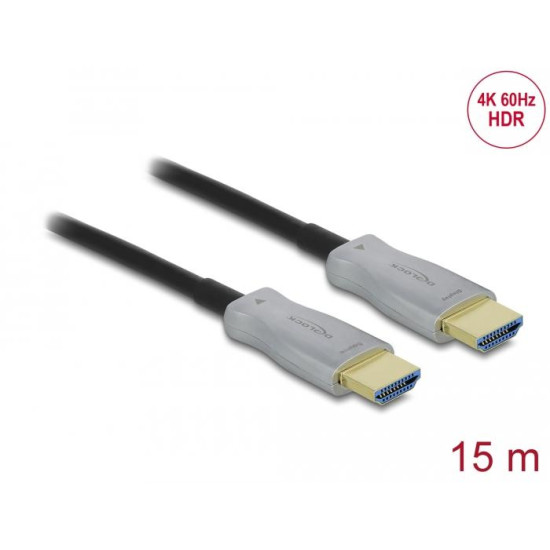 Delock Active Optical Cable HDMI 4K 60 Hz 15 m Delock Active Optical Cable HDMI 4K 60 Hz 15 m