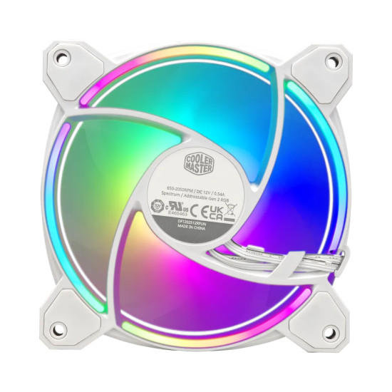 Fan Cooler Cooler Master MasterFan MF120 Halo2 White Edition ARGB